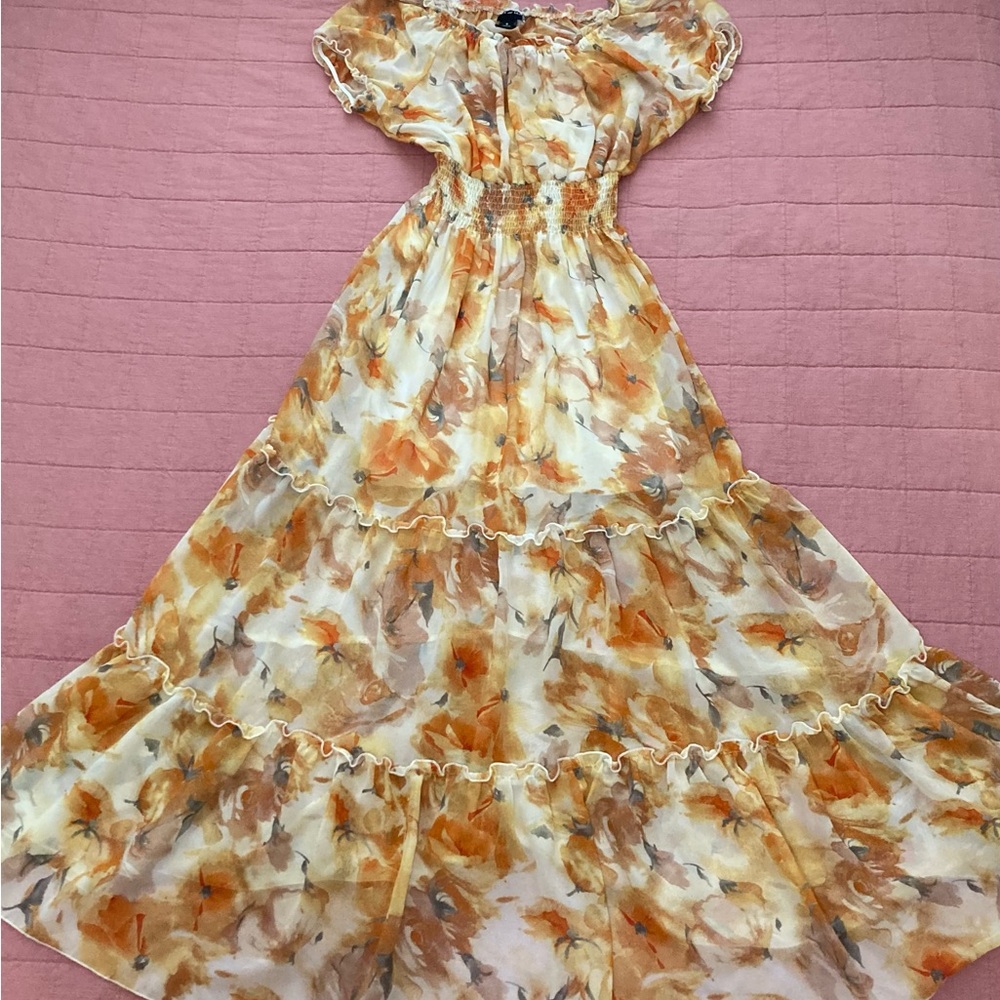 Floral Print Maxi Dress